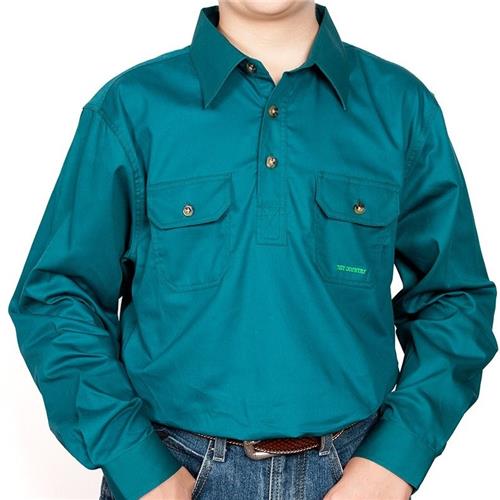 Just Country Lachlan Workshirt DK Green