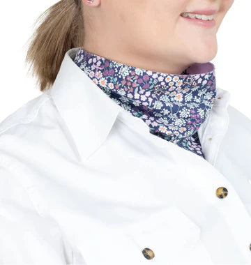 Just Country - Women's - Carlee Scarf - Navy Babies Breath/Orchid