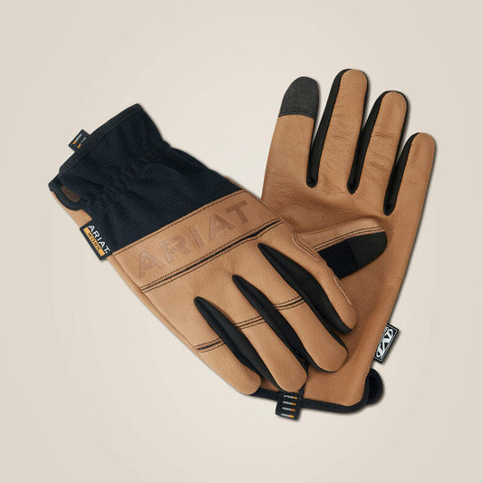 Ariat Mens FlexPro Leather Work Glove Brown/Black