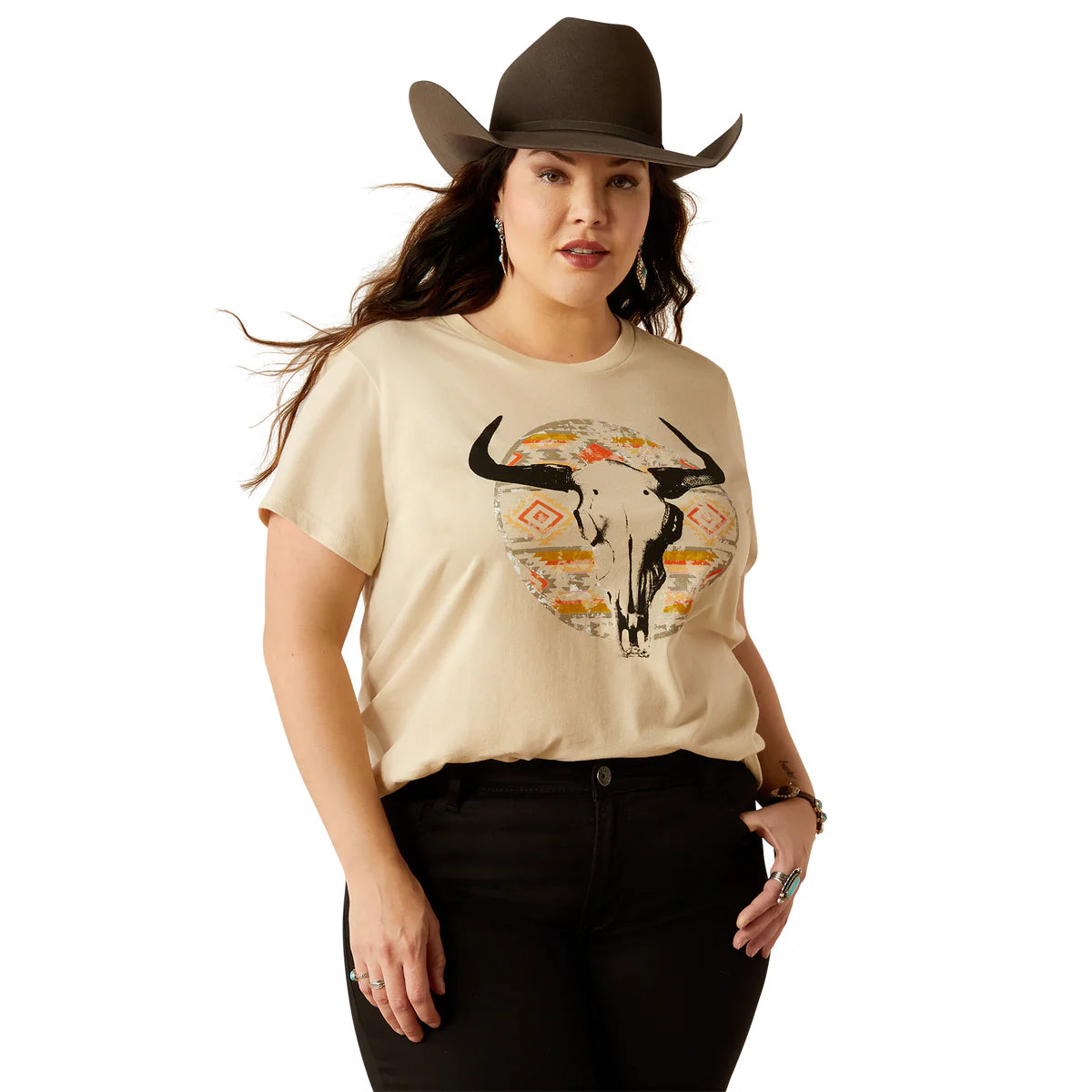 Ariat Longhorn Watercolor T-Shirt