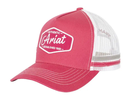 Ariat Est Patch Trucker Cap -Raspberry