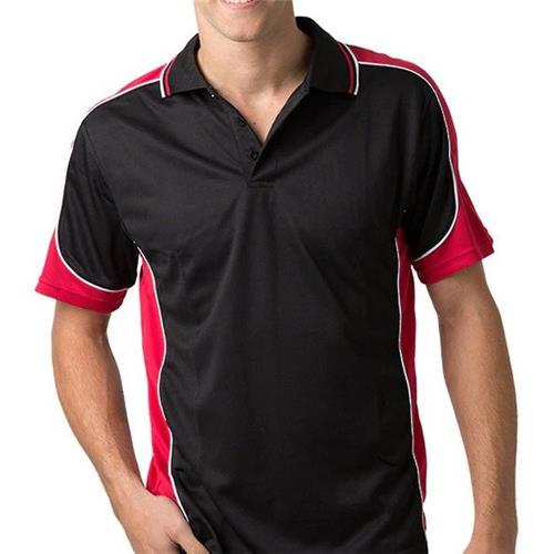 Be Seen Polo Black/Red/White