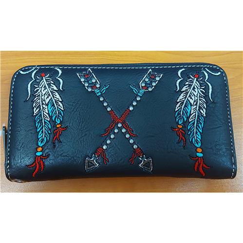 Montana West American Bling  Black Wallet