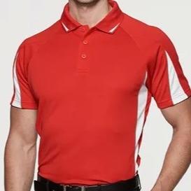 EUREKA Mens Red/White Polo