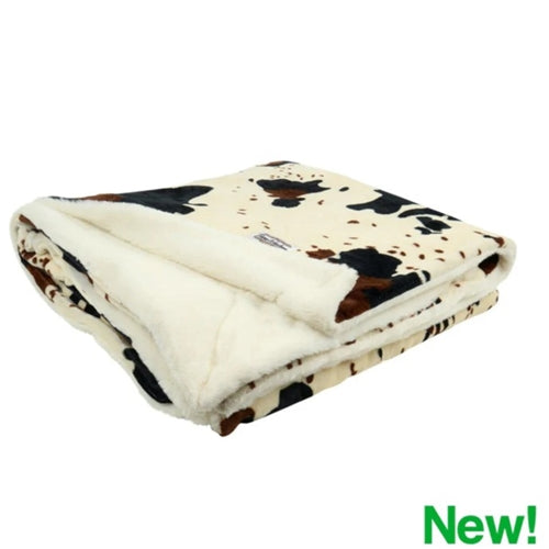 Pure Western Cow Print Snuggle Blanket