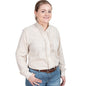 Just Country Women's - Abbey Frills - Full Button - Fawn small check