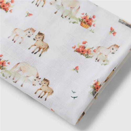 Snuggle Hunny - Pony Pals Organic Muslin Wrap