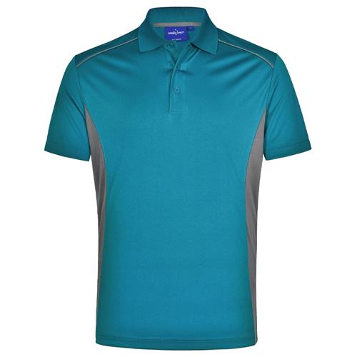 PURSUIT Men's Aegean Blue Ash Polo