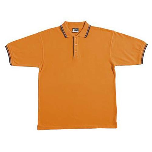 JB's Contrast Orange/Black Polo