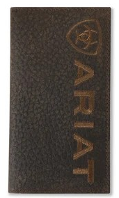 Ariat Rodeo Wallet Bullhide Ariat Emblem Brown