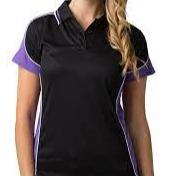 Be Seen Ladies Polo B/P/W