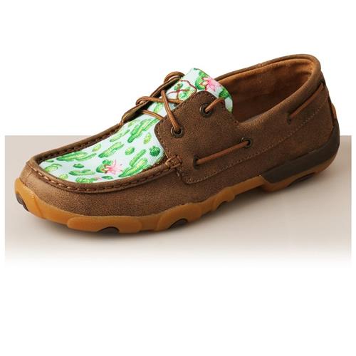 T/X ladies L/Up Print Leather Mocs