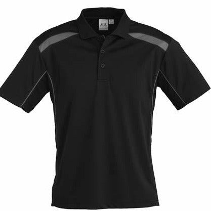 Men's United S/S Polo Black/Ash