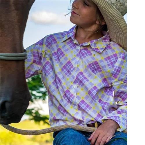 Black Colt Girl Jane Purple & Yellow Plaid