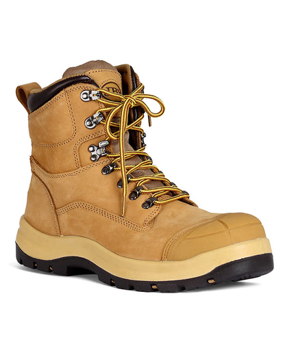 JB Roadtrain Lace up Safety Boots - Wheat