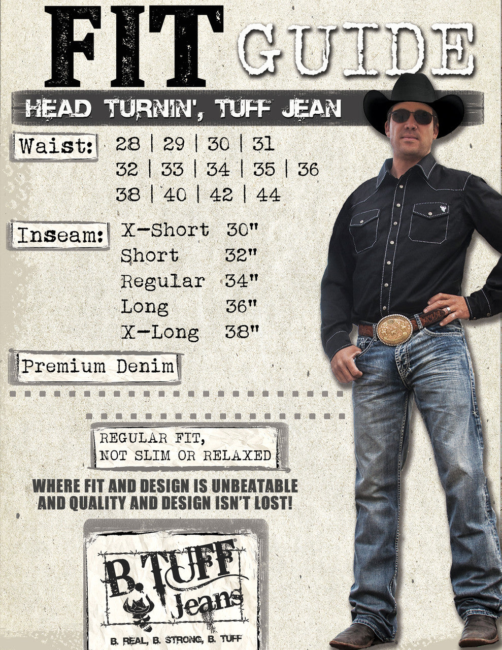 B. Tuff Jeans - Men's Steel