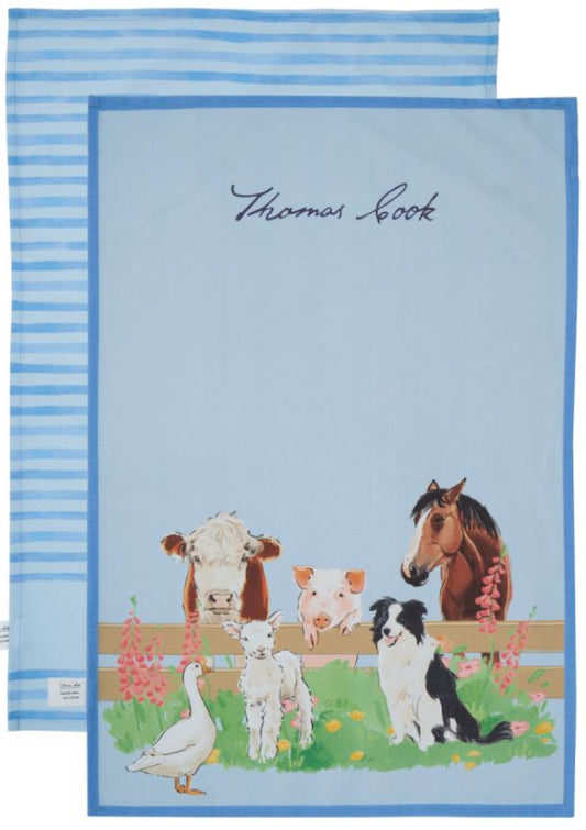 Thomas Cook tea towel Light Blue