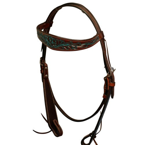 Fort Worth Turquoise Flower Bridle