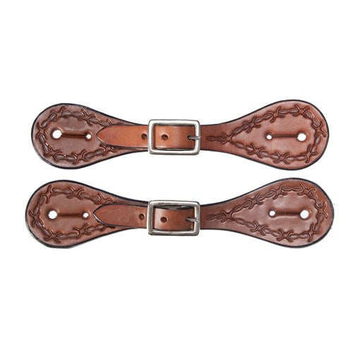 Fort Worth Barbed Wire Spur Straps Tan