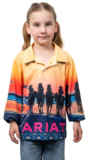 Ariat Kids Fishing Shirt Coastal Cowgirl