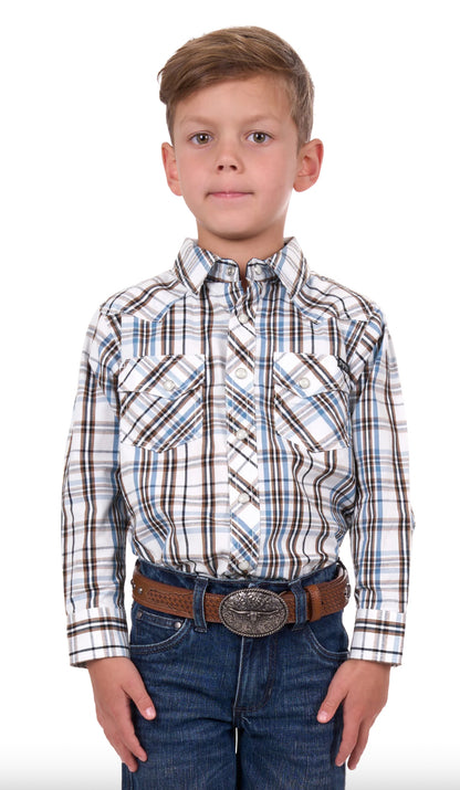 Pure Western Boys Evan L/S Shirt