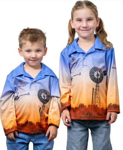 Ariat Kids Fishing Shirt Windmill