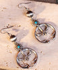 Wrangler Rustic Couture’s Alloy Western Dangling Earrings - Turquoise