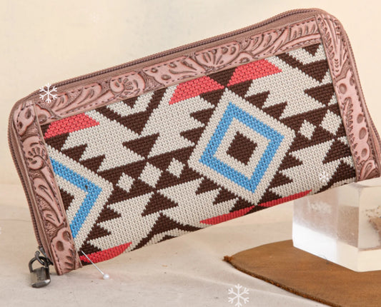 Montana West Tapestry Aztec Collection Wallet