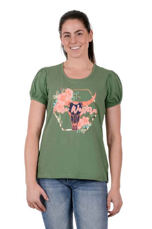 Pure Western Womens Almy S/S Tee