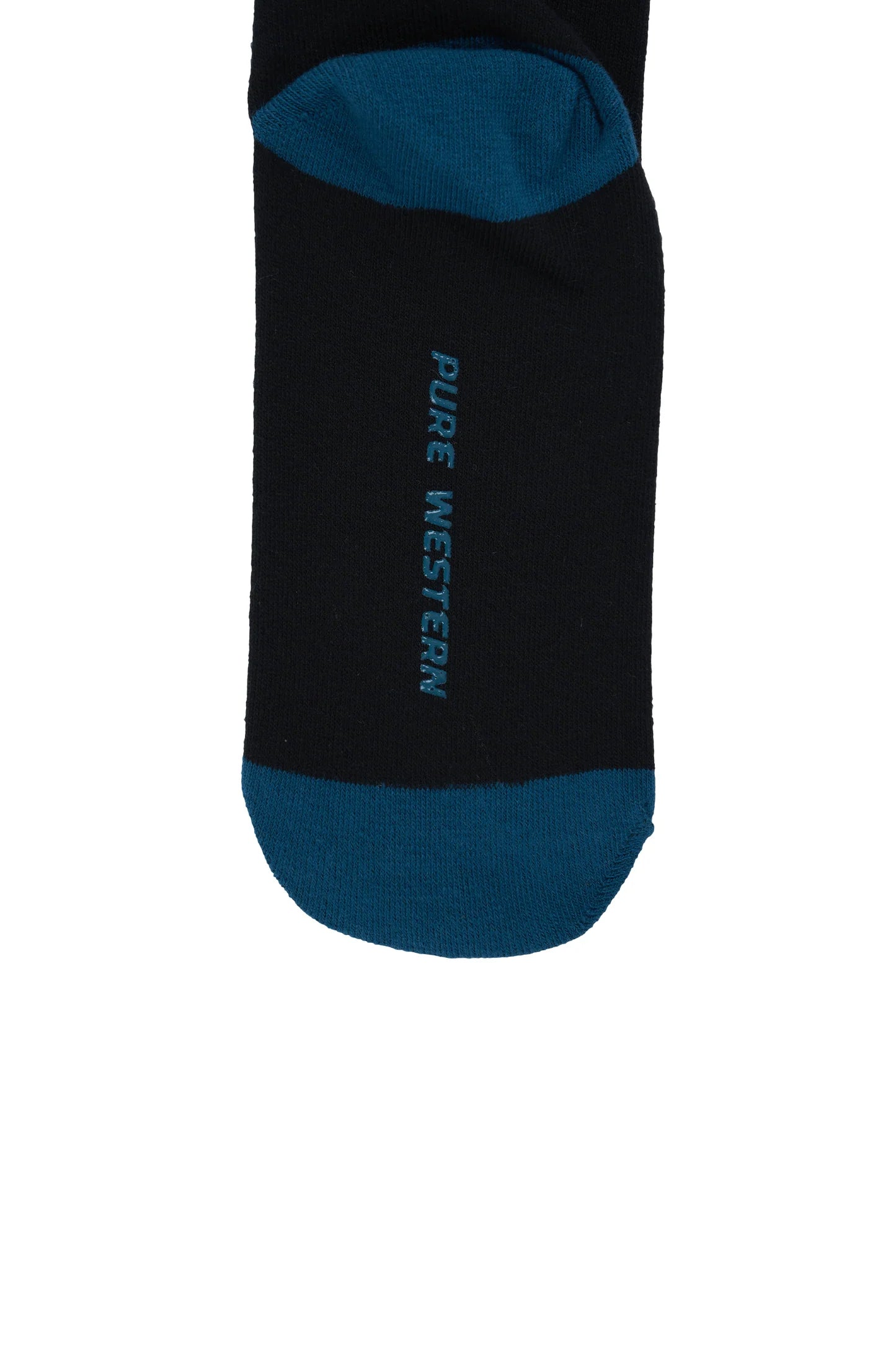 Pure Western Kids Crew Socks - Black/Teal