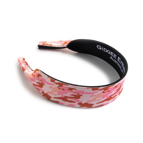 Gidgee Eyes Sunglass Strap -Rose Gold Camo