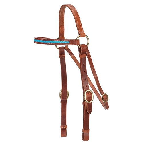 Fort Worth Barcoo Bridle w/Turquoise 3/4"