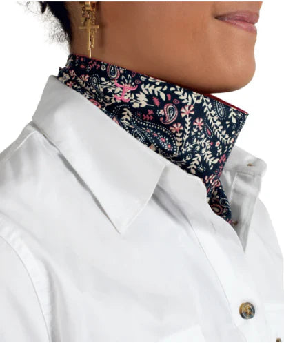 Just Country Carlee Double Sided Scarf Navy Paisley/Hot Pink