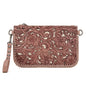 Trinity Ranch Leather Floral Tooled Collection Clutch/Crossbody