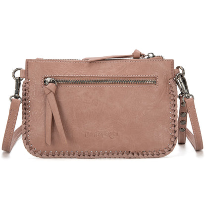 Trinity Ranch Leather Floral Tooled Collection Clutch/Crossbody