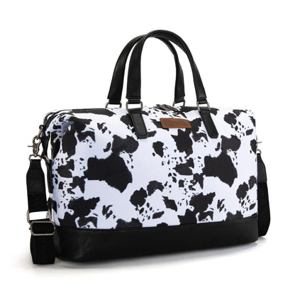 Wrangler Cow Print Collection Weekender Bag -Black