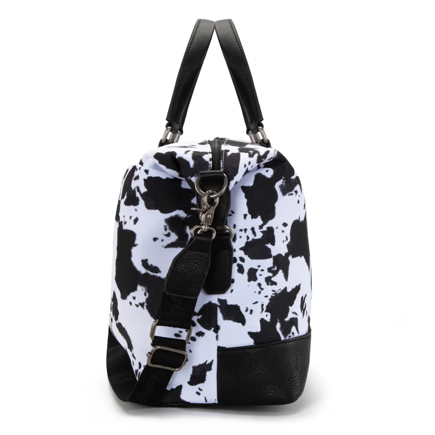 Wrangler Cow Print Collection Weekender Bag -Black