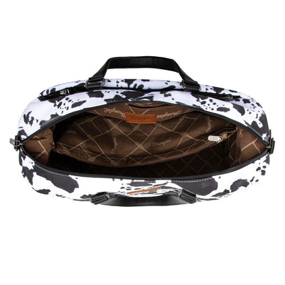 Wrangler Cow Print Collection Weekender Bag -Black