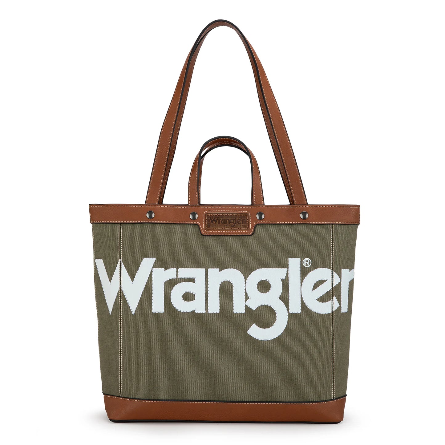 Wrangler Canvas Top Handle Tote/Shoulder Bag - ARMY