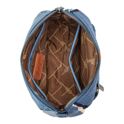 Wrangler Southwestern Knitted Crossbody Bag - Jean