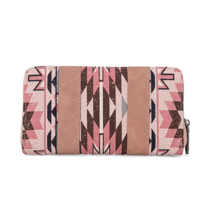 Wrangler Southwestern Art Print Wallet - PINK