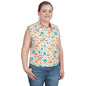 Just Country Women's - Lilly - 1/2 Button Sleeveless - White Cactus/Chilli