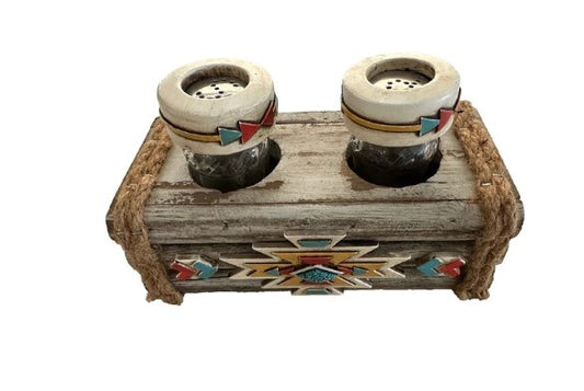 Pure Western Salt and Pepper Caddy