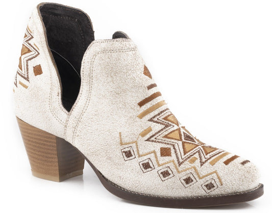 Roper Women's Rowdy Aztec - Vintage White