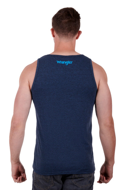 Wrangler Men's Domenic Singlet - Navy Marle