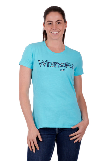 Wrangler Addison S/S Tee - Aqua