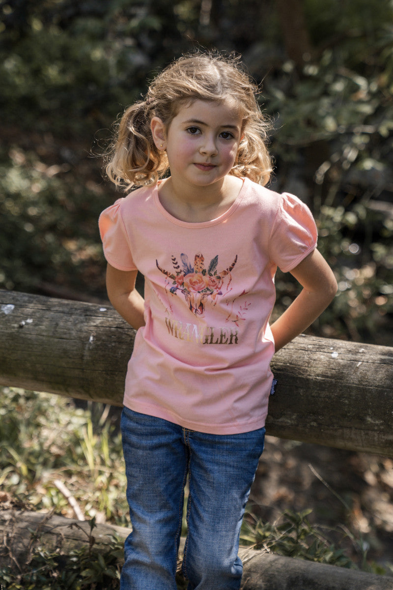 Wrangler Girls Paige S/S Tee - Blush