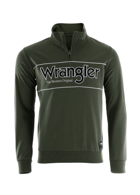 Wrangler Ryder Quarter Zip Pullover - Cypress