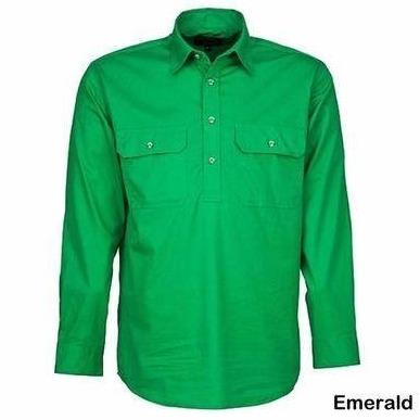 Kid Pilbara C/F L/S Shirt Emerald