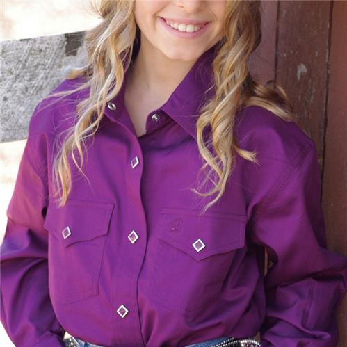 Brigalow Shirt Girls Plum